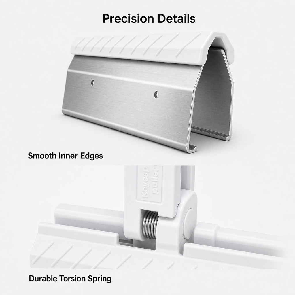 QuadPull smooth inner edges and durable torsion spring details