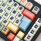 SIMPOCUBIC Retro PBT Cherry Profile Keycap Set angled product view