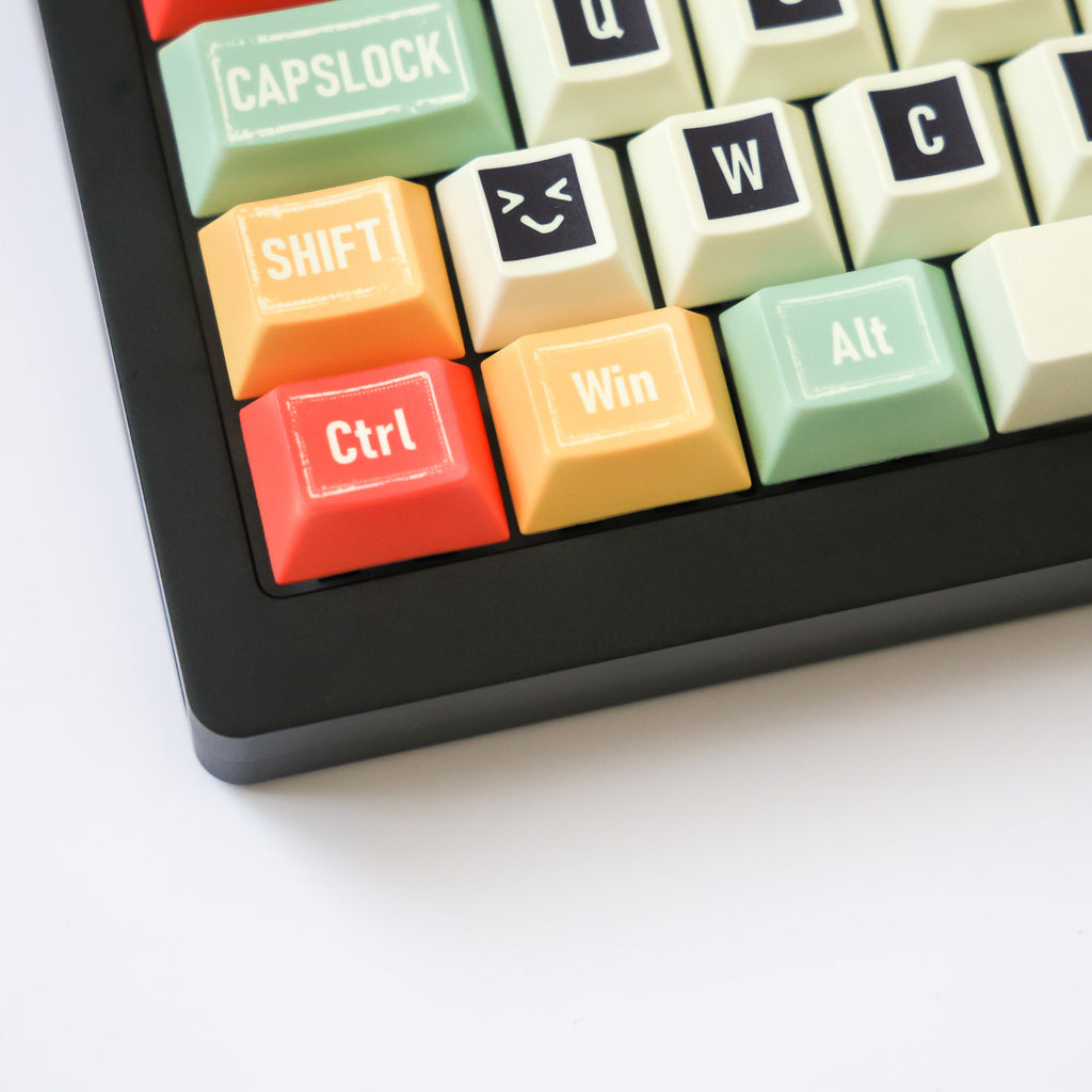 SimpoCubic Retro PBT Cherry Profile Keycap Set keycap close-up