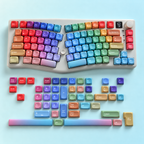 SIMPOCUBIC RHAPSODY MOA ALICE French AZERTY keycaps, keyboard with spare keycaps