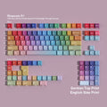 SIMPOCUBIC Rhapsody Shine-through PBT Cherry Keycap Set German double engraving layout option