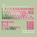 SIMPOCUBIC Spirit Shine-through PBT Cherry Keycap Set Japanese double engraving layout option