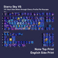 Starry Sky V5 English QWERTY / Side Engraving Only keycap layout