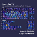 Starry Sky V5 Spanish / ES / Double Engraving keycap layout