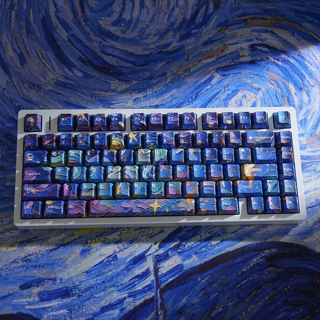 Starry Sky V5 side-printed shine-through PBT keycap set