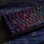 Starry Sky V5 German QWERTZ keycaps, natural side-printed illumination