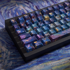 Starry Sky V5 French AZERTY keycaps, left-side keycap detail