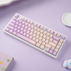SIMPOCUBIC Taro Paste Shine-through PBT Cherry Keycap Set angled product view