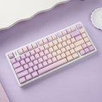 SIMPOCUBIC Taro Paste Shine-through PBT Cherry Keycap Set keycap close-up