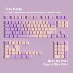 SIMPOCUBIC Taro Paste Shine-through PBT Cherry Keycap Set Side engraving only layout option