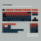 SIMPOCUBIC Uni-gradient Side-printed PBT Cherry Keycap Set Side engraving only layout option