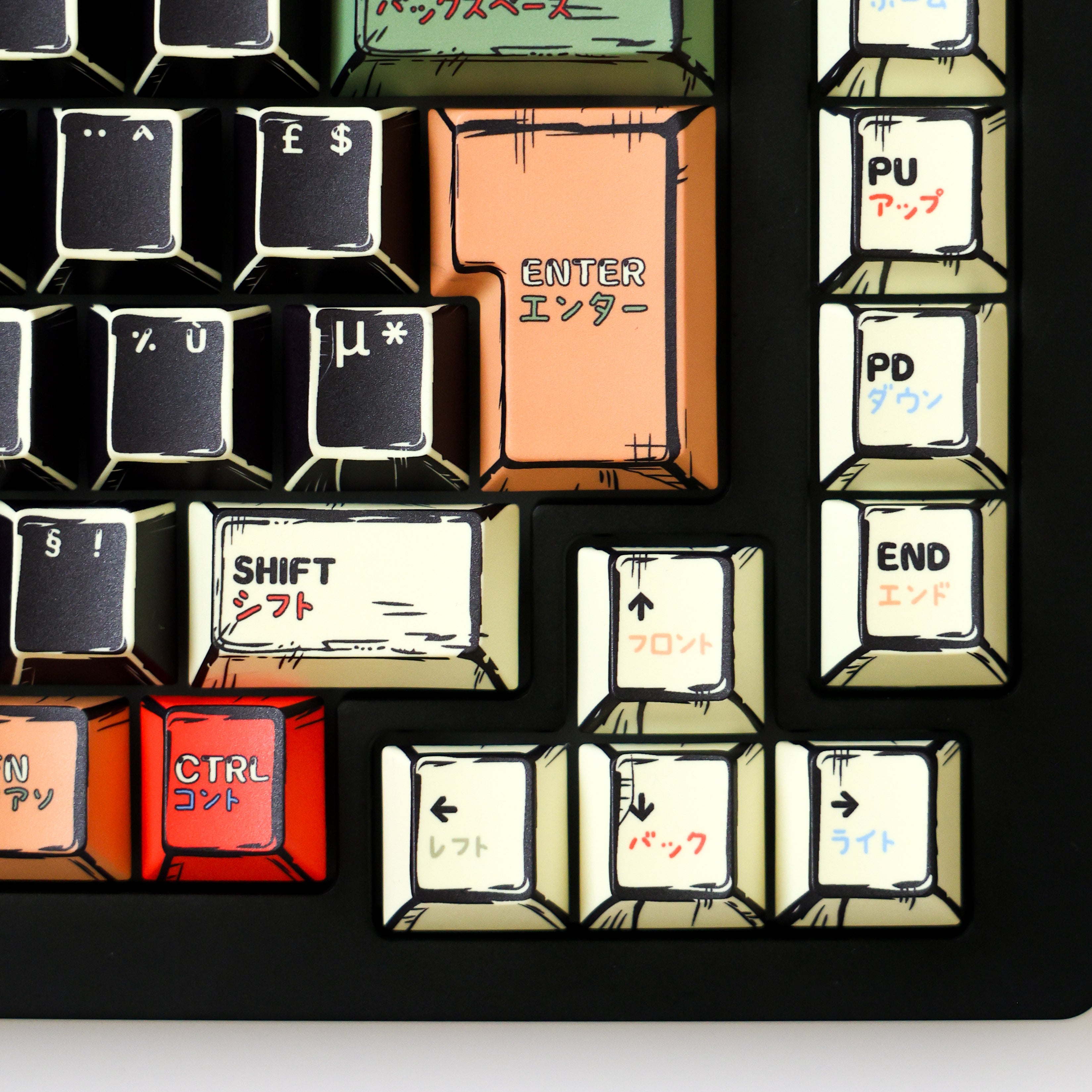 ISO layout right side with tall Enter key